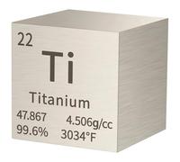 Piece Includes One Perfect, 99.95% High Purity, Ti Atomic Symbol With Element Cubes, 10 Mm Titanium Cube For Educational Displays And Science Demonstrations