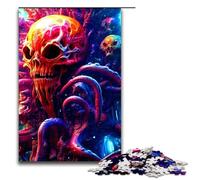 -Piece Jigsaw Puzzle Alien Monster Wooden Jigsaw Puzzles Challenging Brain Teaser for Teenagers Family Fun Interactive Game 1000 PCS(75x50cm)