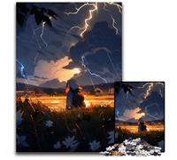 Piece Jigsaw Puzzle Anime Lightning Field Difficult Puzzles for Adults for Teenagers Family Game Night BrainChallenging Gift Idea 1000 PCS(38x26cm)