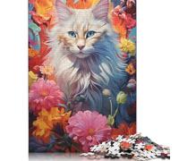 尺寸 Piece Jigsaw Puzzle Color Painting Kitten Puzzle for Adults Wooden Puzzles Educational Game Challenge Toy 1000pcs (75x50cm)