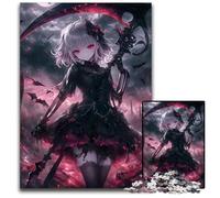 Piece Jigsaw Puzzle Demon Grim Reaper Girl Difficult Puzzles for Adults for Teenagers Family Game Night BrainChallenging Gift Idea 1000 PCS(75x50cm)