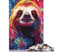 尺寸 Piece Jigsaw Puzzle for Adults Colorful Psychedelic Animal Sea Otter Jigsaw Puzzles for Adults Wooden Puzzles Home Decor 1000pcs (75x50cm)