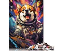 尺寸 Piece Jigsaw Puzzle for Adults Colorful Space Corgi Dog Jigsaw Puzzles for Adults Wooden Puzzles Home Decor 1000pcs (75x50cm)