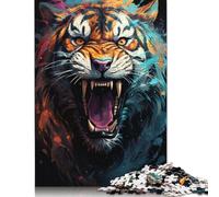 尺寸 Piece Jigsaw Puzzle Game Bizarre Colorful Beasts Jigsaw Puzzle for Adults Wooden Puzzles Educational Game Challenge Toy 1000pcs (75x50cm)