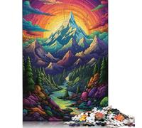 尺寸 Piece Jigsaw Puzzle Psychedelic Alps8 Puzzles for Adults & Kids Wood Jigsaw Christmas Puzzle Gifts 1000pcs (75x50cm)