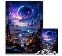 Piece Jigsaw Puzzle The New Earth Cityscapeb Paper Jigsaw Puzzles for Mother'S Day Birthdays Christmas 1000 PCS(38x26cm)