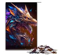 Piece Jigsaw Puzzles for Adults Abstract Dragon Head Art Impossible Jigsaw Puzzles for Adults Birthday Gift Idea Challenging Brain Teaser Game 1000 PCS(75x50cm)