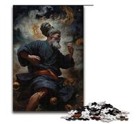 Piece Jigsaw Puzzles for Adults Asian Monk Doing Kung Fu Jigsaw Puzzles for Adults Perfect for Family Gatherings Birthdays Holidays 1000 PCS(75x50cm)
