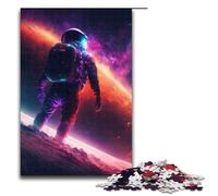 Piece Jigsaw Puzzles for Adults Astronaut Surfing The Star Impossible Jigsaw Puzzles for Adults Birthday Gift Idea Challenging Brain Teaser Game 1000 PCS(75x50cm)