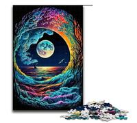Piece Jigsaw Puzzles for Adults Colorful Waves Impossible Jigsaw Puzzles for Adults Birthday Gift Idea Challenging Brain Teaser Game 1000 PCS(75x50cm)