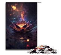 Piece Jigsaw Puzzles for Adults Cosmic Bloom Black Lotus Wooden Jigsaw Perfect for Halloween Christmas Birthday Gift 1000 PCS(75x50cm)