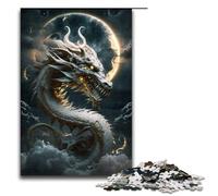 Piece Jigsaw Puzzles for Adults Dragon Wooden Jigsaw Perfect for Halloween Christmas Birthday Gift 1000 PCS(75x50cm)