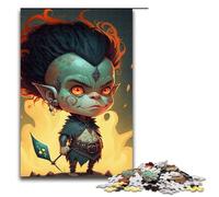 Piece Puzzle A Wise Elf Magical Goblin Impossible Jigsaw Puzzles for Adults Family Activity Brain Teaser Home Decor 1000 PCS(75x50cm)