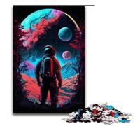 Piece Puzzle Astronaut in Outer Space Difficult Puzzles for Adults for Teenager & Families Perfect DIY Decor & Brain-Teasing Challenge 1000 PCS(75x50cm)