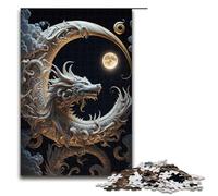 Piece Puzzle Brave Dragon Difficult Puzzles for Adults for Teenager & Families Perfect DIY Decor & Brain-Teasing Challenge 1000 PCS(75x50cm)