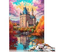 尺寸 Piece Puzzle For Adults Chateaux_of_the_Loire Puzzles for Adults & Kids Wooden Puzzles Family Decoration 500pcs (52x38cm)