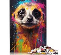 尺寸 Piece Puzzle For Adults Meerkat Colorful33 Puzzles for Adults & Kids Wooden Puzzles Family Decoration 1000pcs (75x50cm)