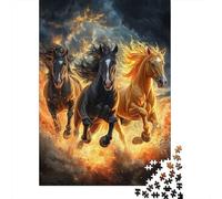 Piece Together Your Next Adventure with Fine Horse - 1000 Piece Wooden Puzzle for Adults - Explore, Learn, And Have Fun