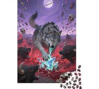 Piece Together Your Next Adventure with Wolf - 1000 Piece Wooden Puzzle for Adults - Explore, Learn, And Have Fun