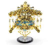 Piececool 3D Metal Model Kits - Phoenix Coronet 3D Metal Puzzle for Adults - DIY Metal Building Kit with Easy Instructions - Beautiful Phoenix Coronet Metal Puzzles for Hobbyists - Great Gift Idea