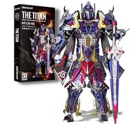 Piececool 3D Metal Puzzles Gundam Model Kits-The Titan Figure Model Building Blocks Kits for Adults, DIY Brain Teaser 3D Puzzle for Men Teen Students Hobbies Fidget Toys Gifts -157 Pcs