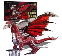 Piececool 3D Puzzle Metal Magic Demon Dragon, Loong Craft Model Kits for Adults to Build, 3D Puzzles Adult Teens for 304 Stainless Steel, Ideal as Gifts, Home Decoration, DIY, 107 Pieces