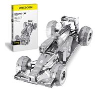 Piececool 3D Puzzle Metal Silver Formula Racing, Classic Transportation Craft Model Kits for Adults to Build, 3D Puzzles Adult Teens for 304 Stainless Steel, Ideal as Gifts, Home Decoration, 69 Pieces