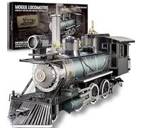 Piececool 3D Puzzle Metal Steam Train, Classic Transportation Craft Model Kits for Adults to Build, 3D Puzzles Adult Teens for 304 Stainless Steel, Ideal as Gifts, Home Decoration, Diy, 282 Pieces
