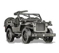 Piececool 3D Puzzles Adult DIY 3D Metal Puzzle Motor Vehicle Model Kits - Willys MB Jigsaw Puzzle - Ideal Christmas and New Year Gift
