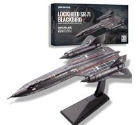 Piececool 3D Puzzles for Adult Lockheed SR-71 Blackbird Model Kit,Metal 3D Puzzle 3D Model Kit Jigsaw,DIY Set for Adult Brain Teaser,Home Decor, 84pcs,Assembly is required,