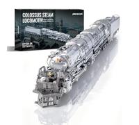 Piececool Metal 3D Puzzle Colossus Steam Locomotive, High difficulty Model Kits for Adults to Build, 304 Stainless Steel, Assembly is required, Challenging, Difficulty level 5