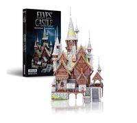 Piececool Metal 3D Puzzle Elves' Castle 3D Metal Model Kit, High difficulty Diy Craft Jigsaw Set for Adults to Build, Great Gifts for Birthday Christmas, Assembly is required, Difficulty level 3