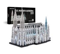 Piececool Metal 3D Puzzle St. Patrick's Cathedral, Model Kits for Adults to Build, 304 Stainless Steel, Assembly is required, No adhesive required, Difficulty level 3