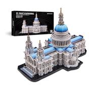 Piececool Metal 3D Puzzle St. Paul's Cathedral, High difficulty Model Kits for Adults to Build, 304 Stainless Steel, Assembly is required, Challenging, Difficulty level 4