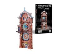 Piececool Metal 3D Puzzle The Prague Astronomical Clock, Model Kits for Adults to Build, 304 Stainless Steel, Assembly is required, No adhesive required, Difficulty level 3