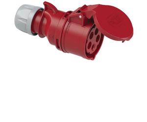 pieceE 235-6xs CEE Connector 63A 5-Pin 400V Screwless Strain Relief