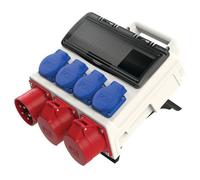 pieceE 943.0412 Power Distributor 400V 16A CEE Plug to 3 Earthing ...