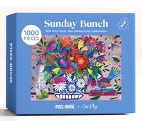 PieceHouse Jigsaw Puzzle for Adults 1000 Pieces | Floral Bouquet Bursting with Colour | Artist Cris Pliego | Premium Quality, Vibrant and Unique Design | Relaxing & Challenging Puzzle Experience