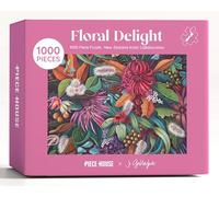 PieceHouse Jigsaw Puzzle for Adults 1000 Pieces | Florals and Foliage | Artist Jo Gallagher | Premium Quality, Vibrant and Unique Design | Relaxing & Challenging Puzzle Experience