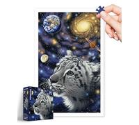 PieceRelax 1000 Pieces Plastic Jigsaw Puzzle for Adults - Schim Schimmel - One With the Universe - Challenging Extra Small Pieces, No Mat Needed, Relaxation & Gift [H3645]