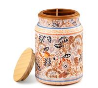 PieceRelax 3D Puzzle Jar 128 Plastic Pieces for Adults - Autumn Abundance, Lid Container, Inner Jar for Kitchen Dining Study Living Room, Large [BA1017]