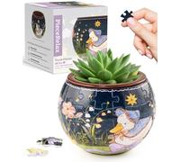 PieceRelax 3D Puzzle Planter 80 Pieces - The Dreamy Duck, Home Decor Flower Pots for Indoor Cactus, Succulents Pots [K1128]