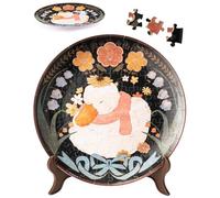 PieceRelax 3D Puzzle Plate for Adults 124 Pieces - Dreaming in Night Garden, Home Decor & Creative Gift for Mum and Women [PL1020]