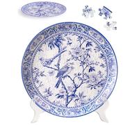 PieceRelax 3D Puzzle Plate for Adults 124 Pieces - Floral Ballet with Birds, Home Decor & Creative Gift for Mum and Women [PL1013]