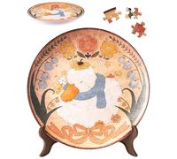 PieceRelax 3D Puzzle Plate for Adults 124 Pieces - Sleeping in Sunlit Garden, Home Decor & Creative Gift for Mum and Women [PL1019]