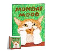 PieceRelax Canvas Wall Art Puzzles for Adults - New New_Monday Mood Unique Gift & Home Décor with Plastic Jigsaw Puzzle Artwork for Living Room Bedroom [HN1432]