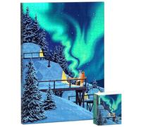 PieceRelax Canvas Wall Art Puzzles for Adults - Paco Yao - Aurora Unique Gift & Home Décor with Plastic Jigsaw Puzzle Artwork for Living Room Bedroom [HN1460]