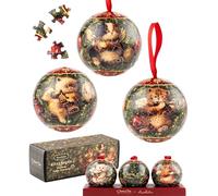 PieceRelax Christmas Puzzle Ornaments 180 Pieces - Phoenix Chan - Kitty Angels, Christmas Decor Indoor [A3956]