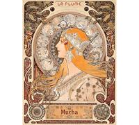 PieceRelax PieceClicks Plastic Jigsaw Puzzles for Adults 1000 Pieces Art Nouveau Zodiac Puzzle - Alphonse Mucha - Zodiac - 25.2 X 18.9 Inches, Famous Decorative Artwork [U1117]