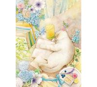 PieceRelax PieceClicks Plastic Jigsaw Puzzles for Adults 1000 Pieces Cozy Cat Puzzle Jina - A Napping Cat - 25.2 x 18.9 Inches, Sleeping Cat Relaxing Home Jigsaw Puzzle [U1050]